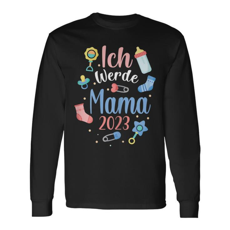 Ich Werde Mama 2023 Langarmshirts, Süßes Outfit für werdende Mütter Geschenkideen