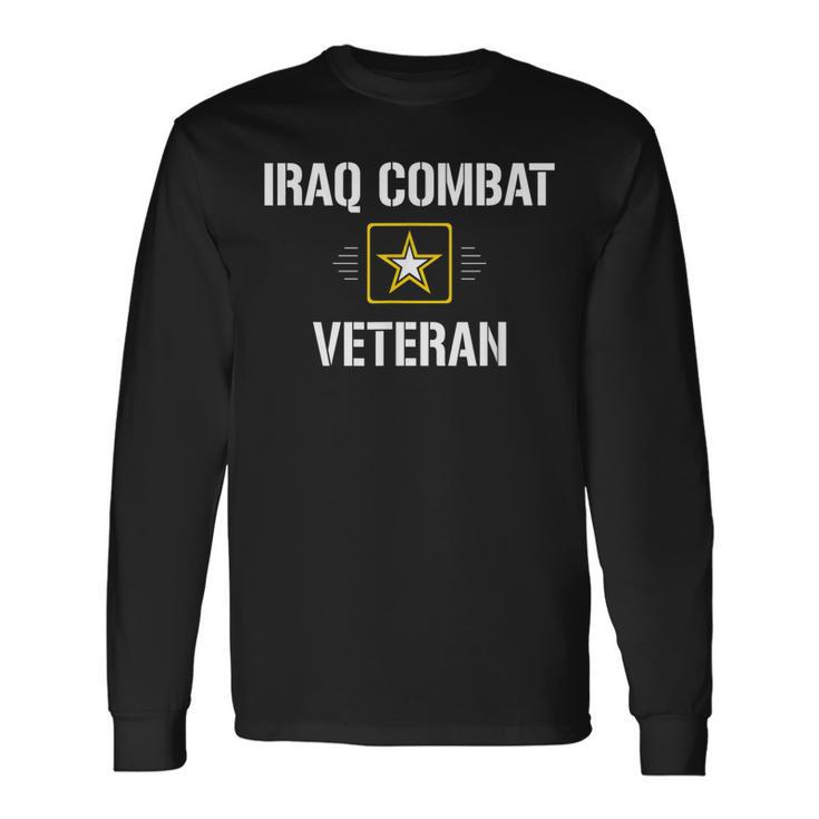 Iraq Combat Veteran -  Men Women Long Sleeve T-shirt Graphic Print Unisex