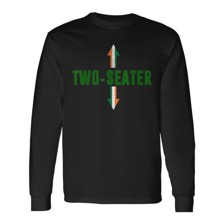 Irish Flag Two Seater Party-Trashy Adult Humor St Patricks Long Sleeve T-Shirt
