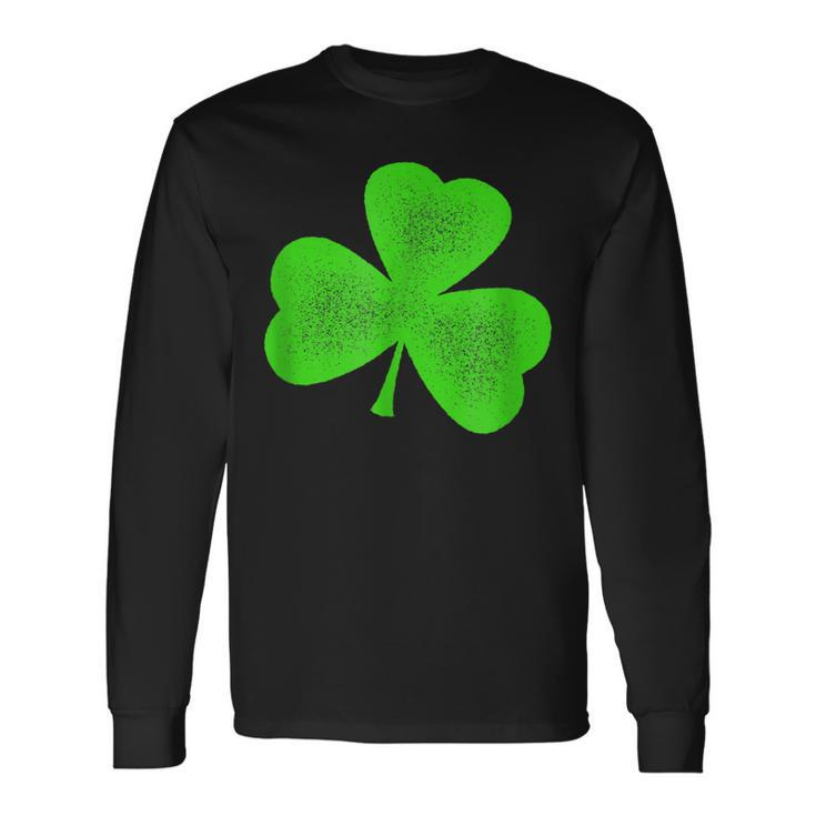 Irish Saint Patricks Day Green Shamrock Long Sleeve T-Shirt