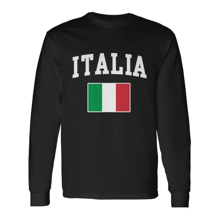 Italia Flag Italy Italian Italiano Women Ki Long Sleeve T-Shirt
