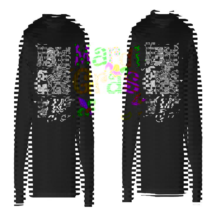 Its Mardi Gras Yall Mardi Gras Party Costume Long Sleeve T-Shirt
