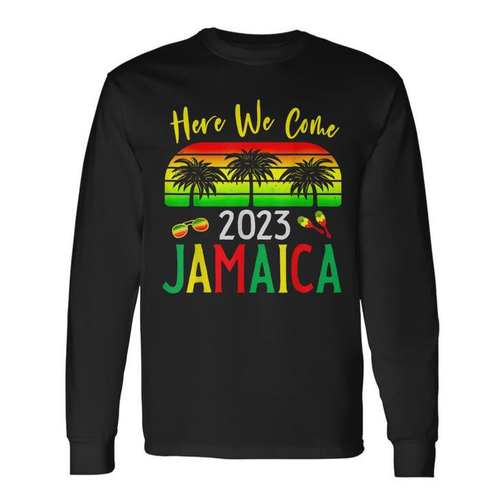 Jamaica 2023 Here We Come Matching Vacation Trip Long Sleeve T-Shirt T-Shirt