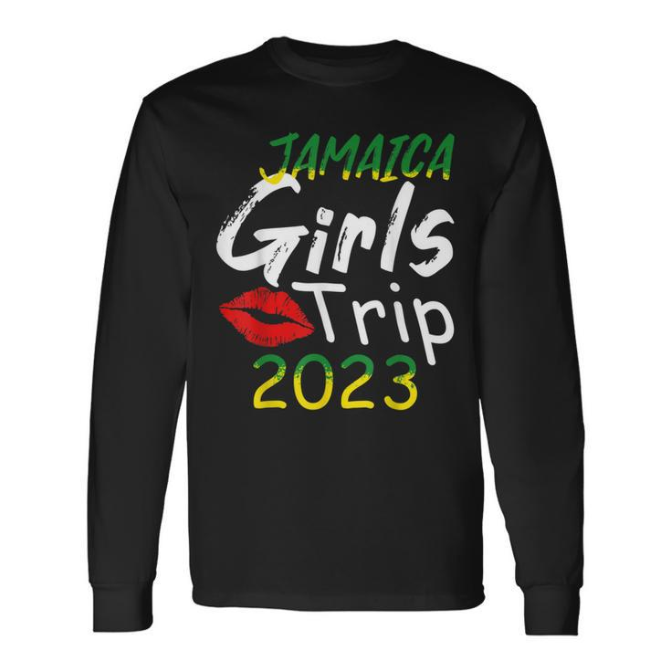 Jamaica Girls Trip 2023 Bride Squad Jamaica Best Friend Trip Long Sleeve T-Shirt T-Shirt