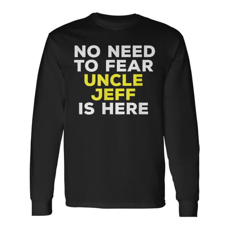 Jeff Uncle Graphic Name Long Sleeve T-Shirt Gifts ideas