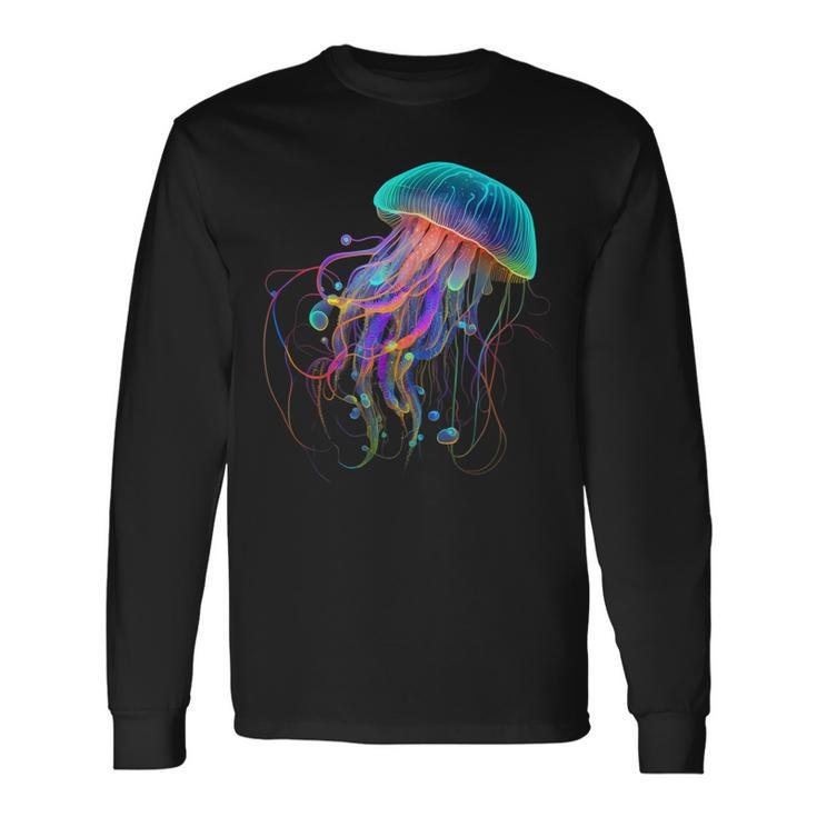 Jellyfish Ocean Animal Scuba Diving Jelly Fish Long Sleeve T-Shirt