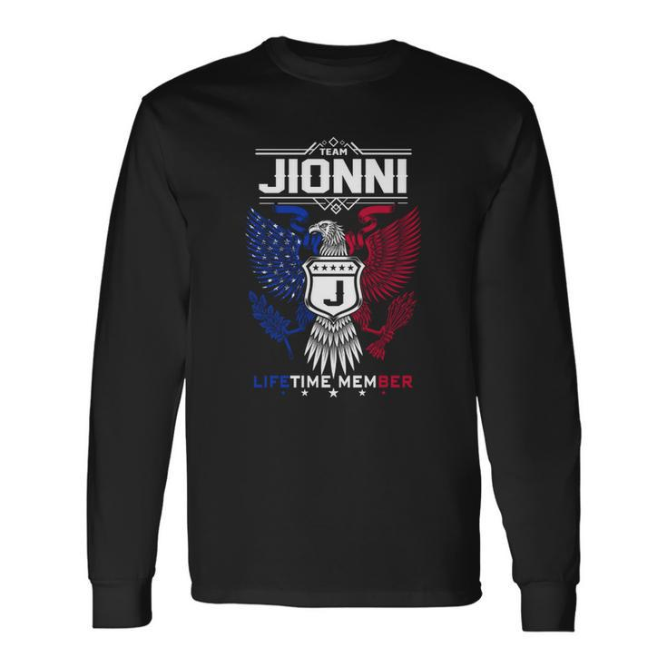 Jionni Name Jionni Eagle Lifetime Member Long Sleeve T-Shirt