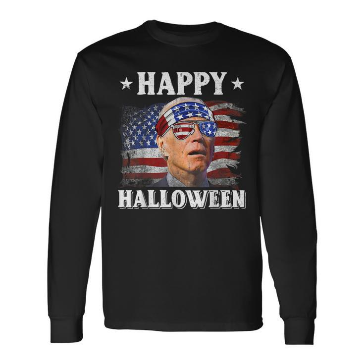 Joe Biden Happy Halloween Confused 4Th Of July 2022 Long Sleeve T-Shirt T-Shirt
