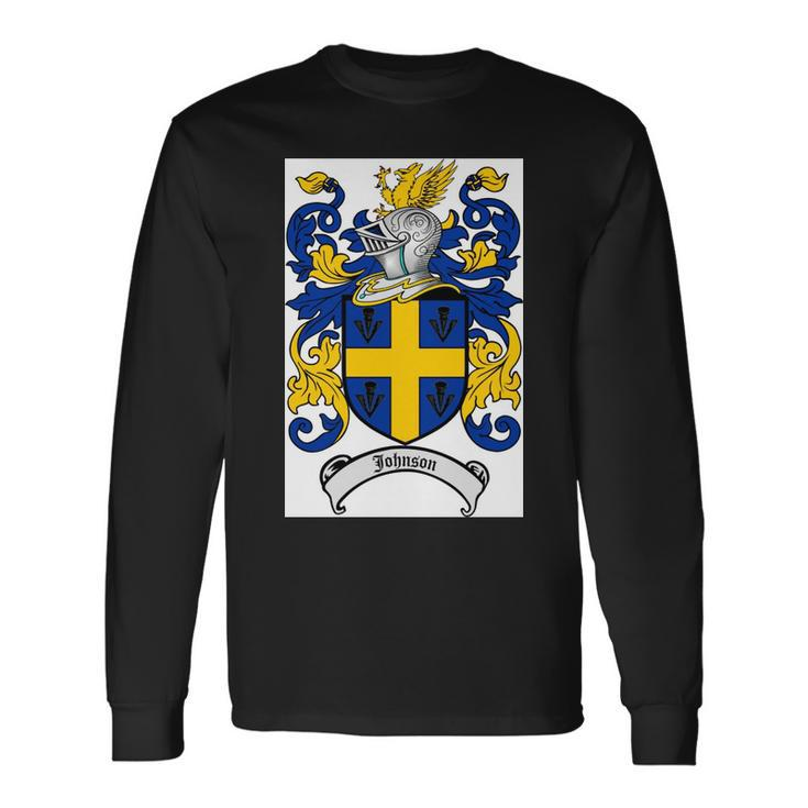 Johnson Crest Coat Of Arms Long Sleeve T-Shirt