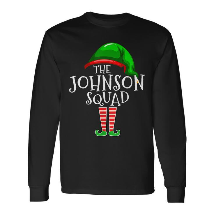 Johnson Squad Elf Group Matching Name Christmas Long Sleeve T-Shirt