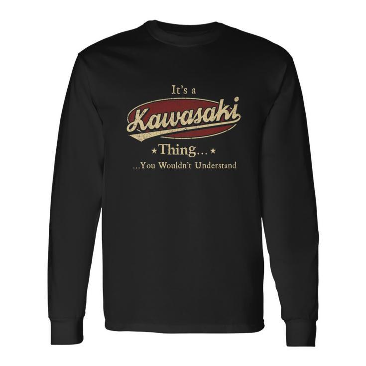 Kawasaki Water Flask Kawasaki For Men Long Sleeve T-Shirt