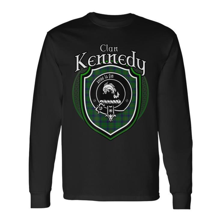 Kennedy Clan Crest Scottish Clan Kennedy Badge Long Sleeve T-Shirt