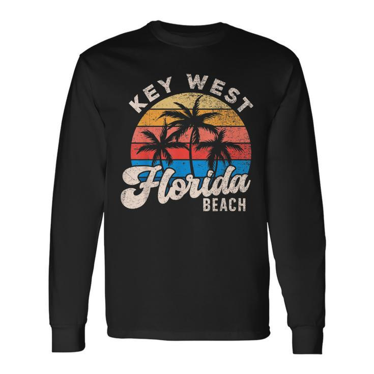 Key West Florida Beach Summer Travel Surf Matching Long Sleeve T-Shirt T-Shirt