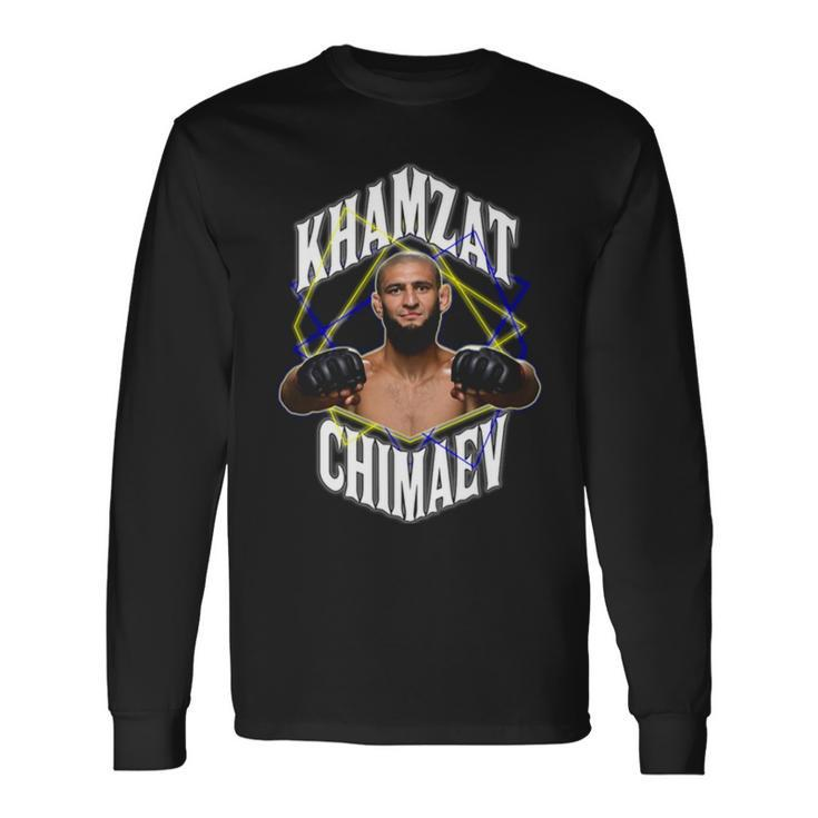 Khamzat Chimaev Geometric Long Sleeve T-Shirt