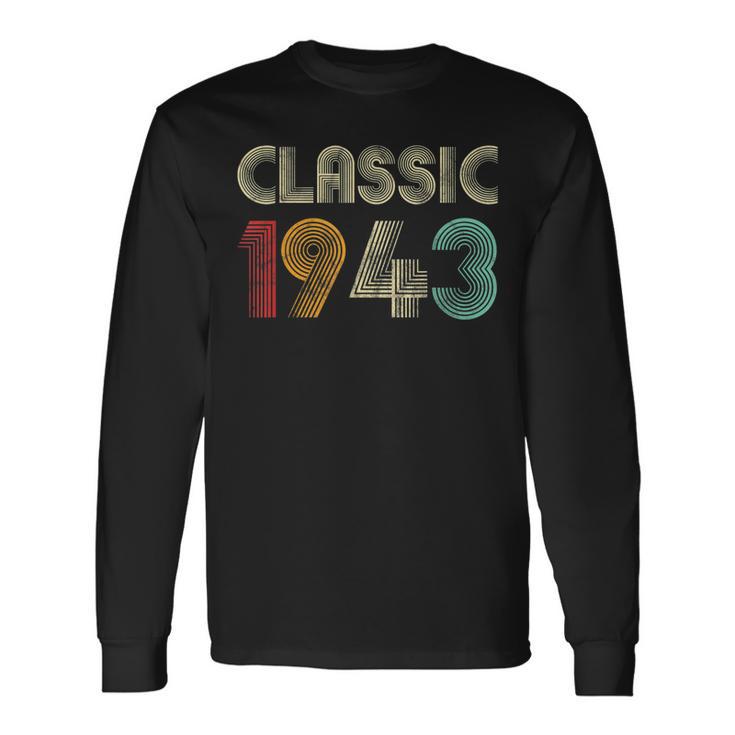 Klassisch 1943 Vintage 80 Geburtstag Geschenk Classic Langarmshirts Geschenkideen