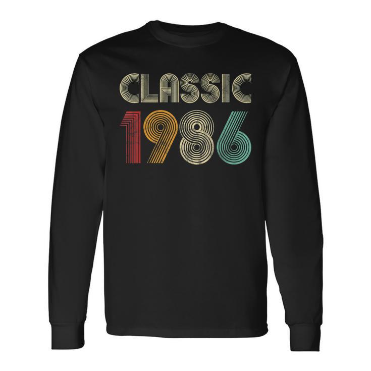 Klassisch 1986 Vintage 37 Geburtstag Geschenk Classic Langarmshirts Geschenkideen