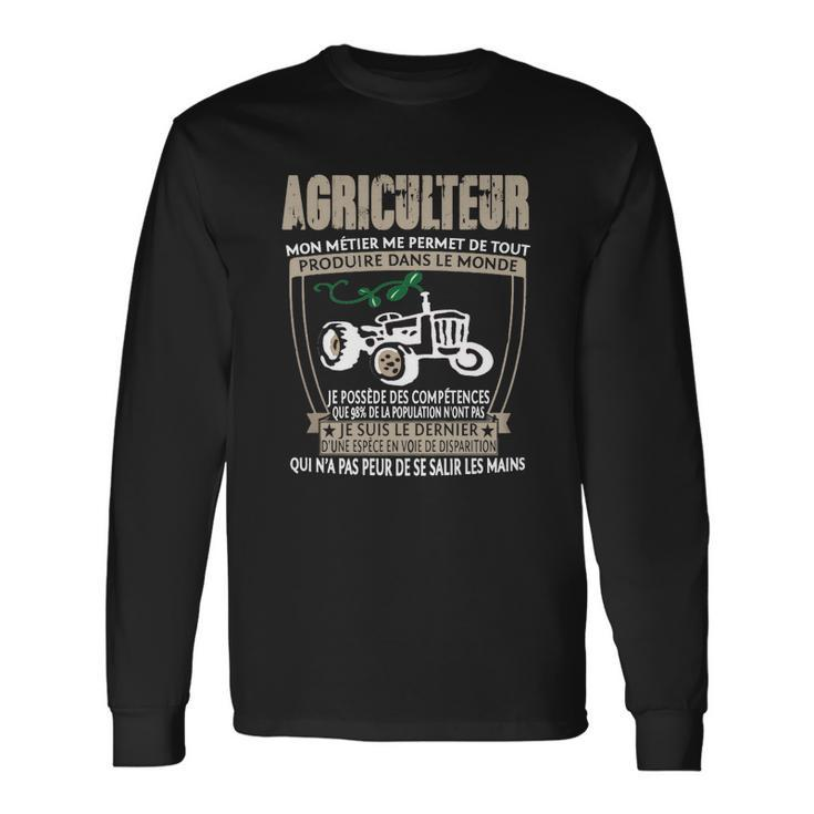 Landwirt Stolz Langarmshirts, Traktor Motiv mit Französischem Spruch Geschenkideen