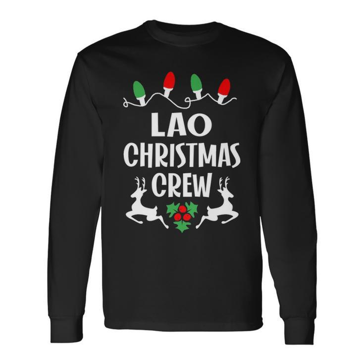 Lao Name Christmas Crew Lao Long Sleeve T-Shirt