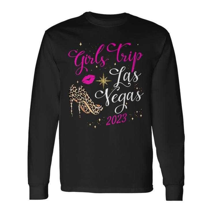 Las Vegas Girls Trip 2023 Girls Vegas Birthday Squad Long Sleeve T-Shirt T-Shirt