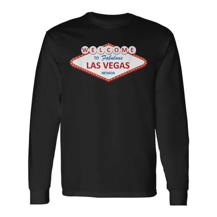 Las Vegas Sign Nevada Aesthetic Classic Long Sleeve T-Shirt T-Shirt