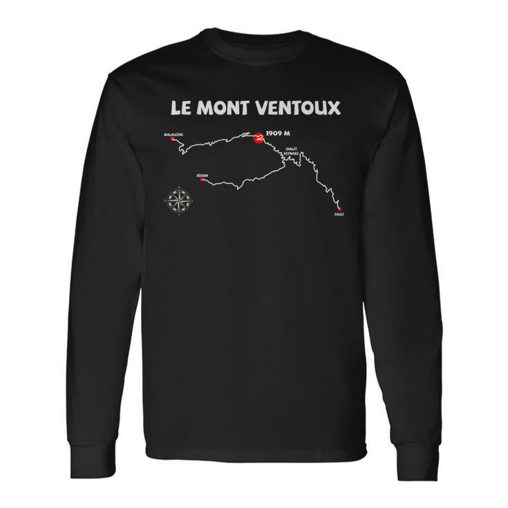 Le Mont Ventoux Serpentinen France Radsport Langarmshirts Geschenkideen