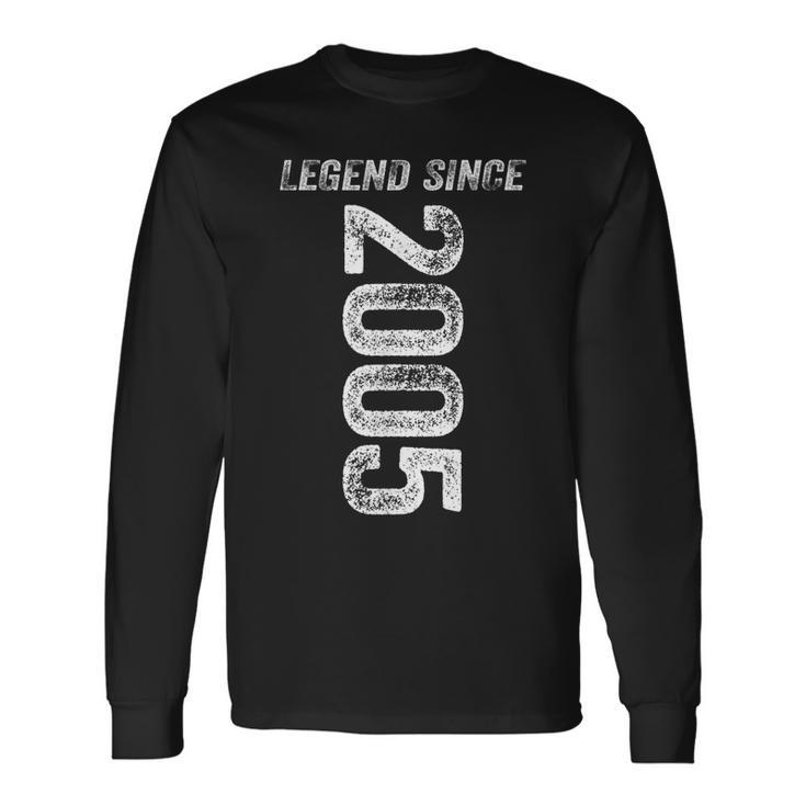 Legend Since 2005 Geburtstag Geschenke Legendär Seit 2005 Langarmshirts Geschenkideen