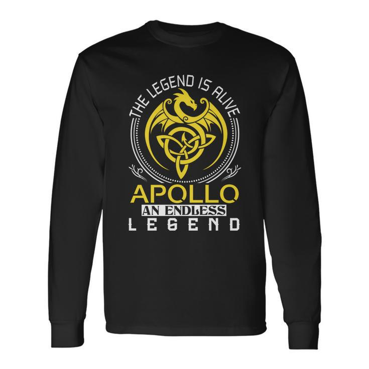 The Legend Is Alive Apollo Name Long Sleeve T-Shirt