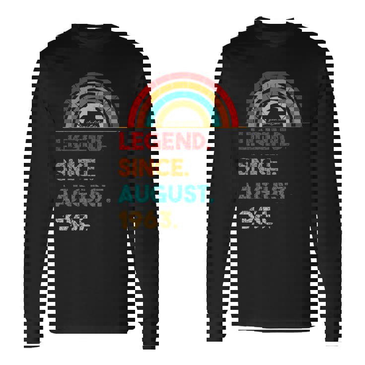 Legend Since August 1963 59 Geburtstag Geschenk Born In 1963 Langarmshirts Geschenkideen