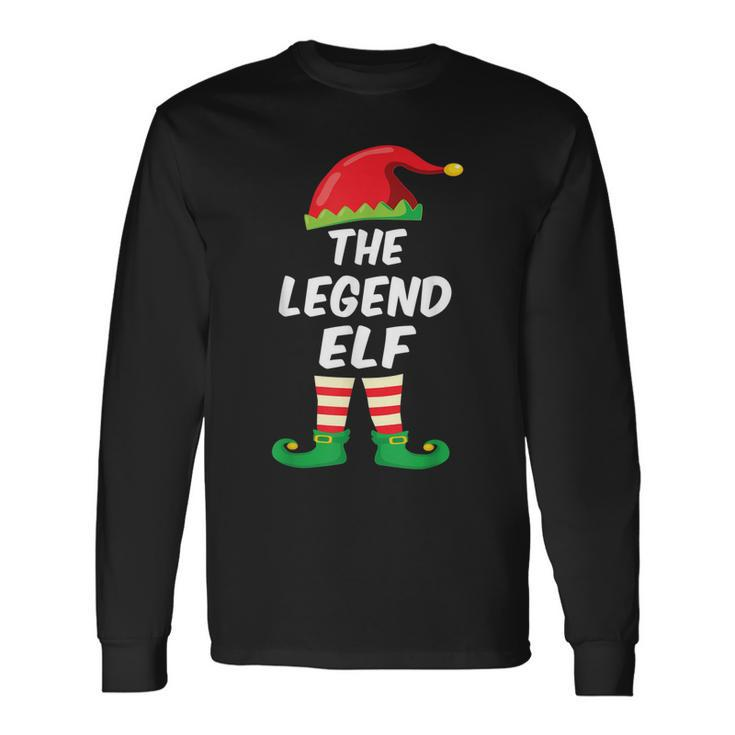The Legend Elf Matching Christmas Costume Long Sleeve T-Shirt Gifts ideas