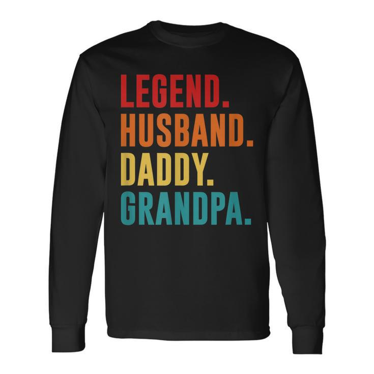 Legend Husband Daddy Grandpa Best Fathers Day Surprise Dad Long Sleeve T-Shirt T-Shirt