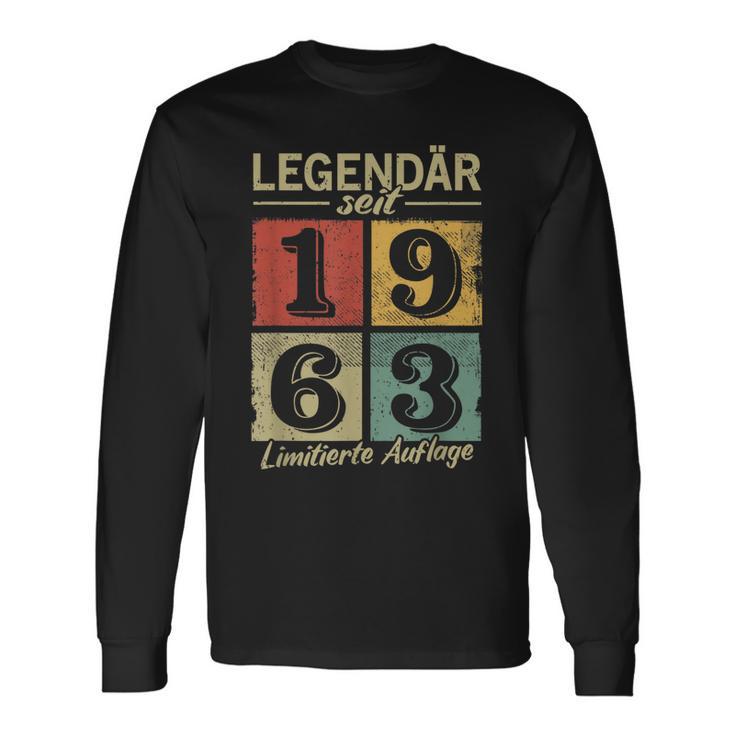 Legendär Seit 1963 Jahrgang 1963 Geburtstag Langarmshirts Geschenkideen