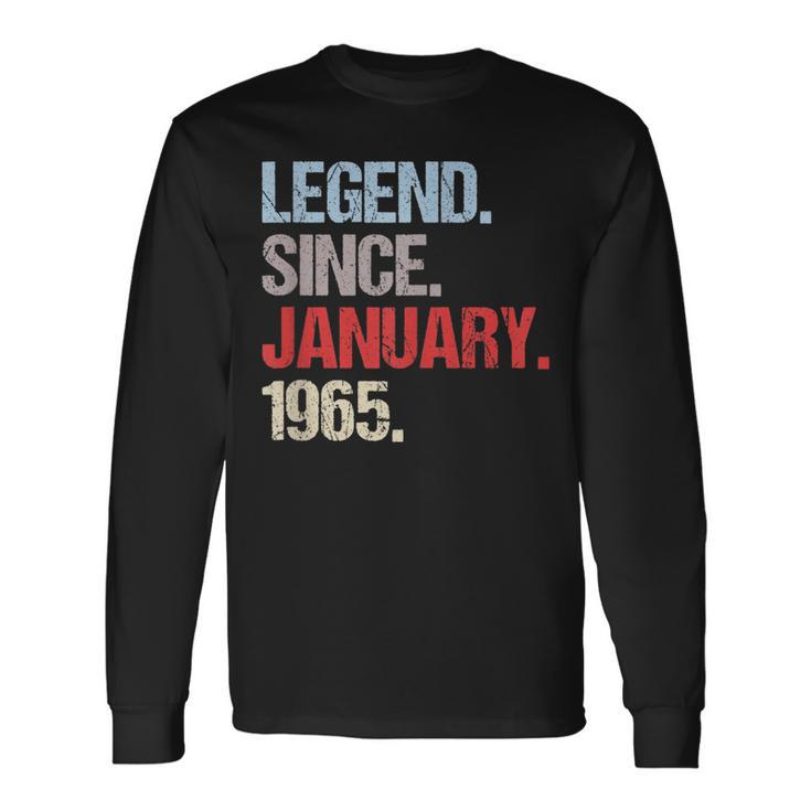 Legende Seit Januar 1965 Jahrgang Geburtstag Langarmshirts Geschenkideen