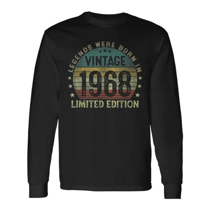 Legenden 1968 Geburtstag Langarmshirts, 55 Jahre Männer Jubiläum Geschenkideen