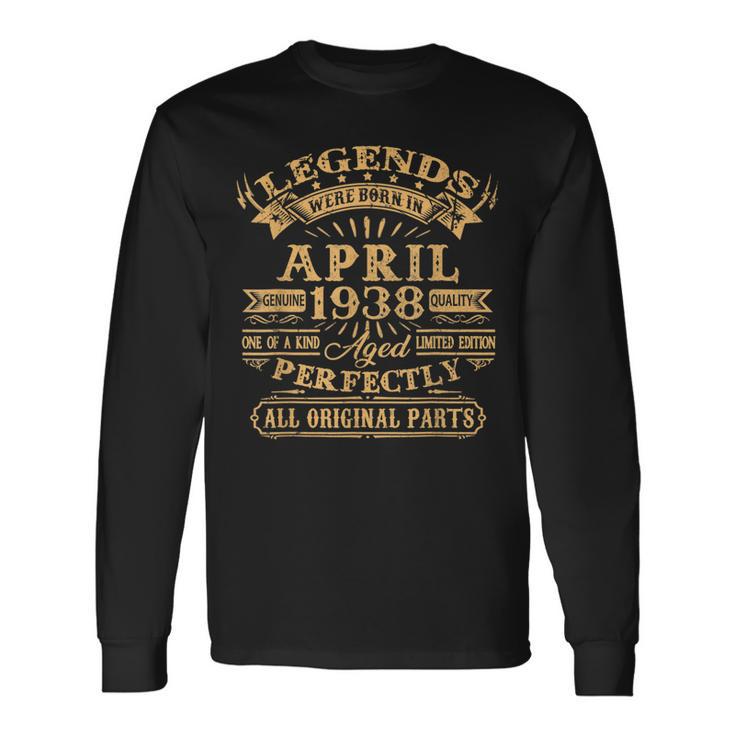 Legenden Wurden Im April 1938 Geschenk 85 Geburtstag Mann V9 Langarmshirts Geschenkideen