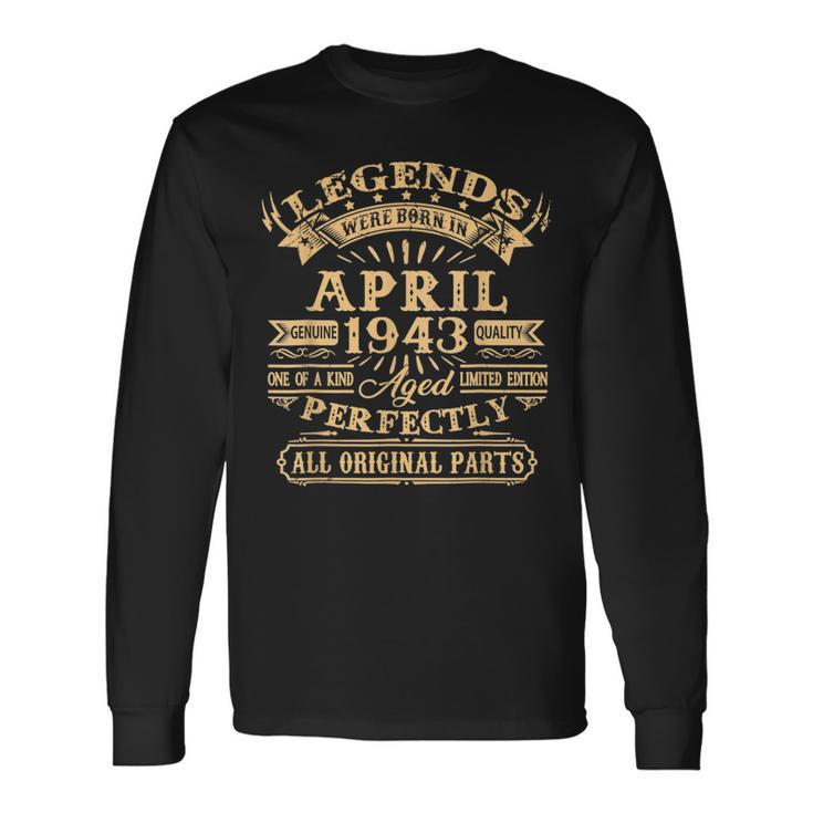 Legenden Wurden Im April 1943 Geschenk 80 Geburtstag Mann V3 Langarmshirts Geschenkideen