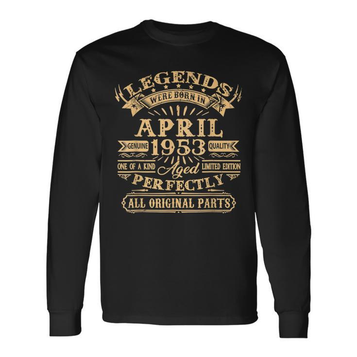 Legenden Wurden Im April 1953 Geschenk 70 Geburtstag Mann V3 Langarmshirts Geschenkideen