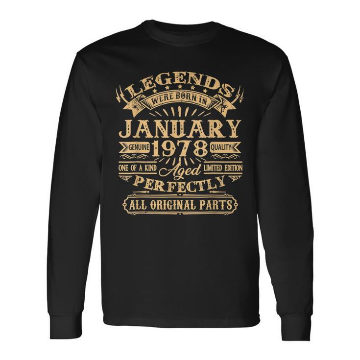 Legenden Wurden Im Januar 1978 Geschenk 45 Geburtstag Mann V3 Langarmshirts Geschenkideen