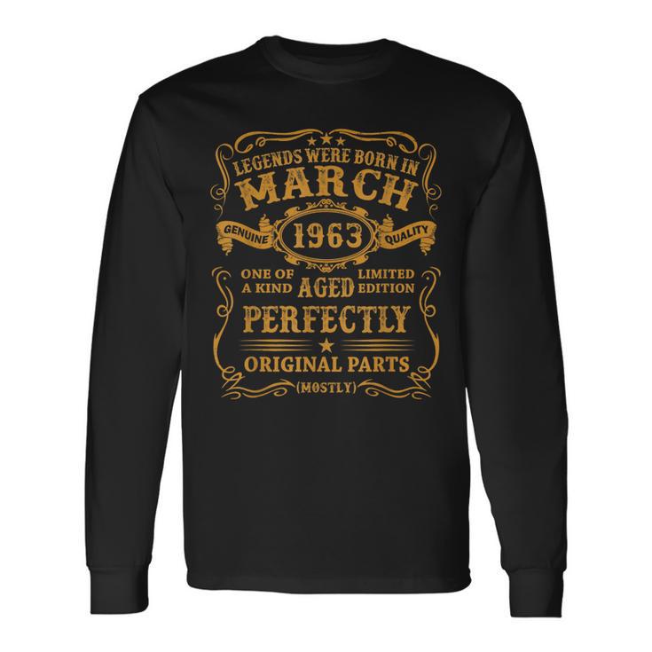 Legenden Wurden Im März 1963 Geschenk 60 Geburtstag Mann V10 Langarmshirts Geschenkideen