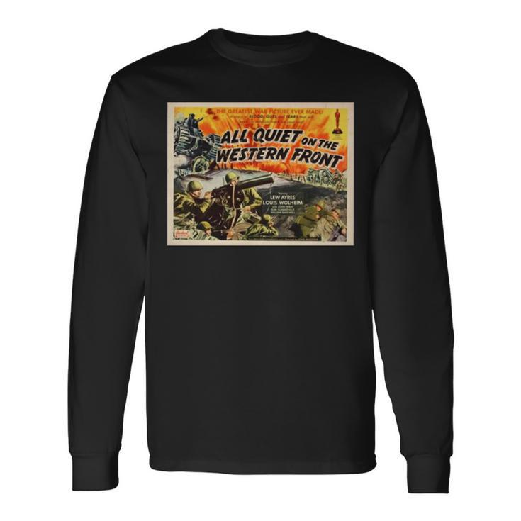 Lewis Milestone Art All Quiet On The Western Front Long Sleeve T-Shirt