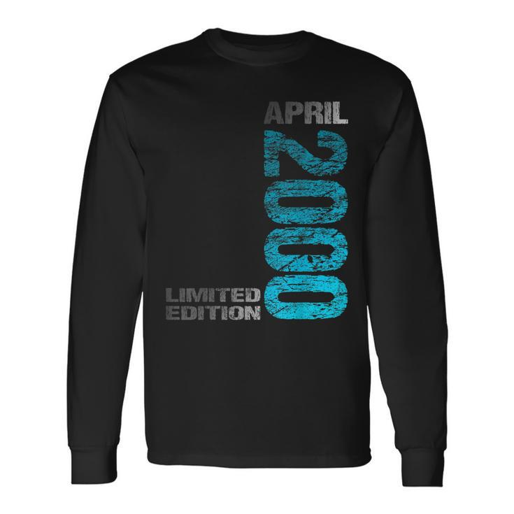 Limited Edition April 2000 23Th Birthday Born 2000 Long Sleeve T-Shirt