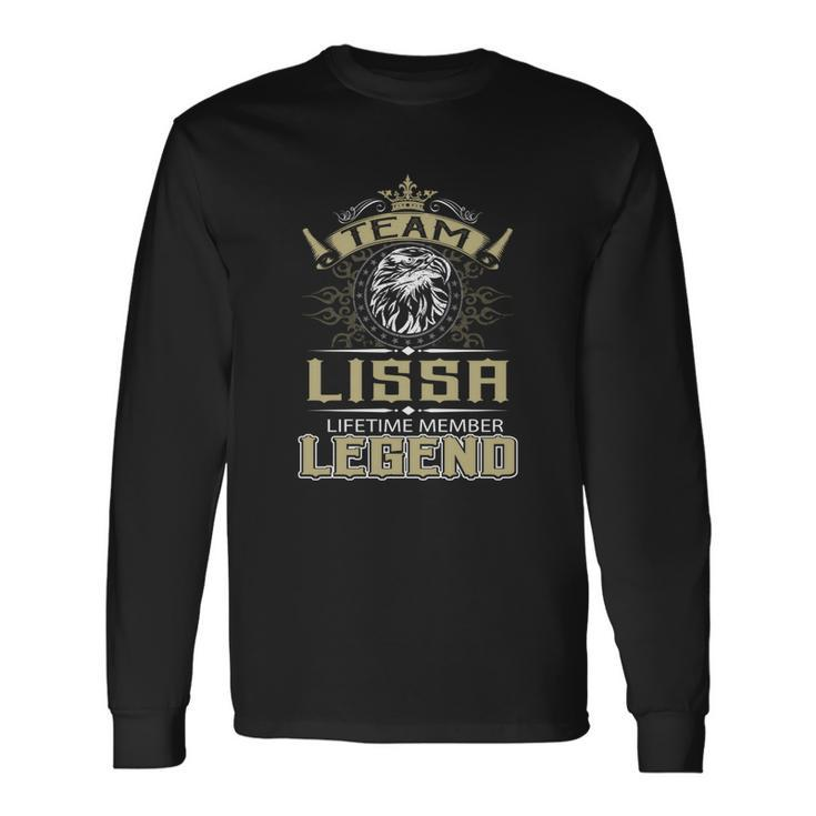 Lissa Name Lissa Eagle Lifetime Member L Long Sleeve T-Shirt