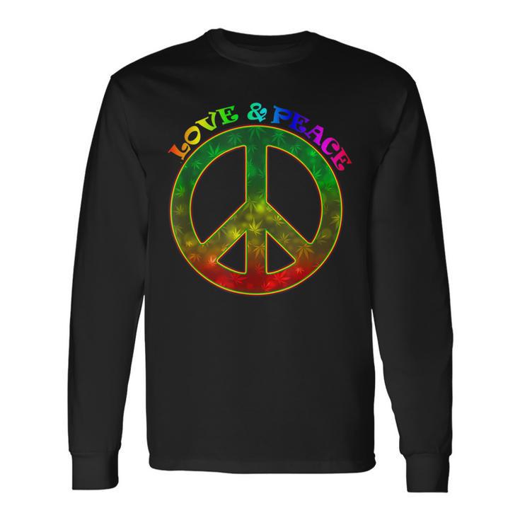 Love Peace 60Er 70Er Jahre Hippie-Kostüm Langarmshirts Geschenkideen