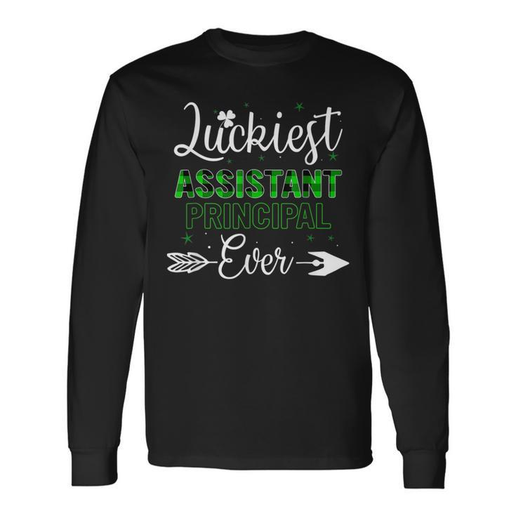 Luckiest Assistant Principal Ever Best St Patricks Day Long Sleeve T-Shirt