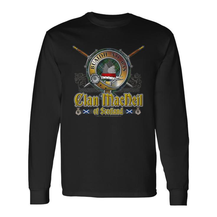 Macneil Barra Clan Badge Long Sleeve T-Shirt
