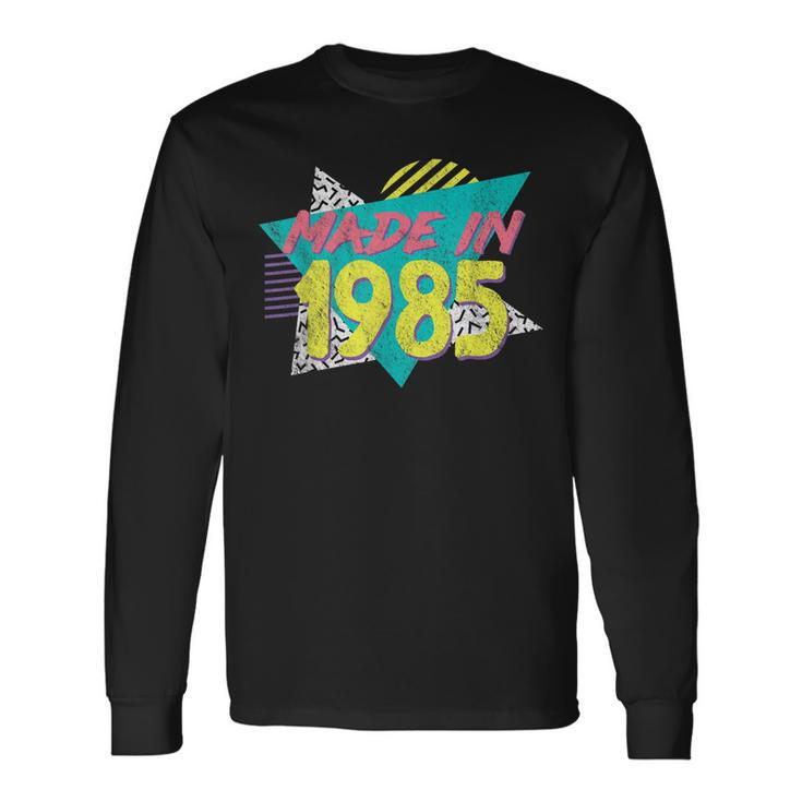 Made In 1985 Retro Vintage 38Th Birthday Long Sleeve T-Shirt