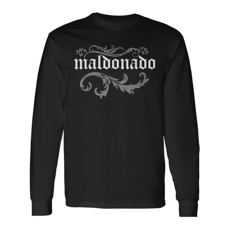 Maldonado Filigree Old English Long Sleeve T-Shirt