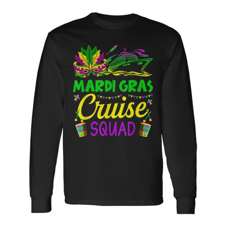 Mardi Gras Cruise Squad Matching Group Cruising Cruise Ship Long Sleeve T-Shirt