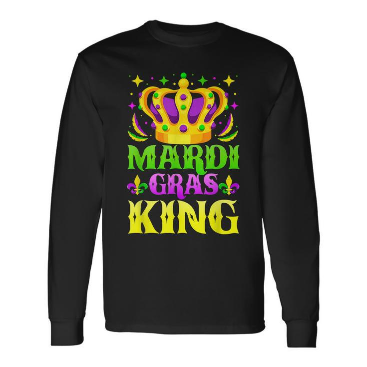 Mardi Gras King Mardi Gras Carnival Festival Graphic Long Sleeve T-Shirt