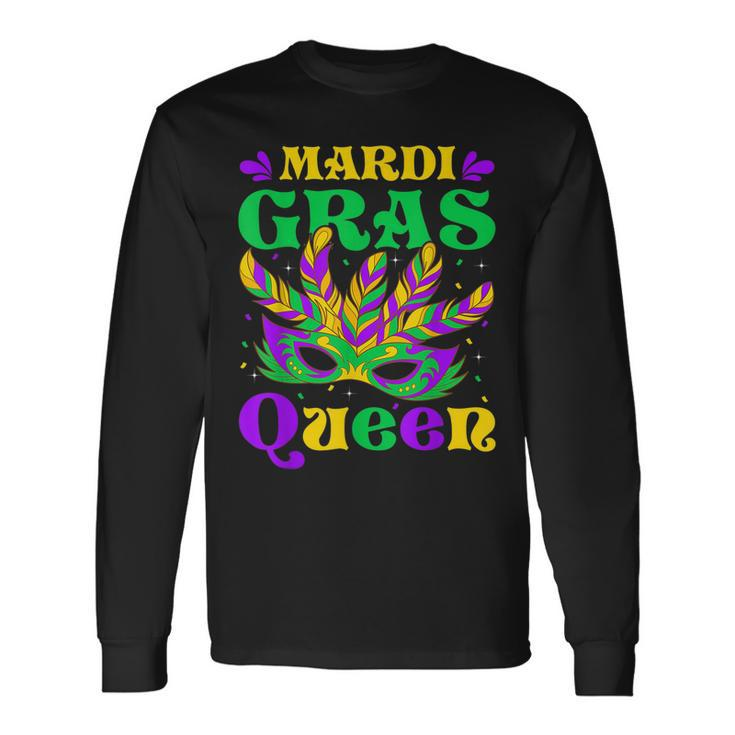 Mardi Gras Queen Carnival Mardi Gras Party Festival Long Sleeve T-Shirt