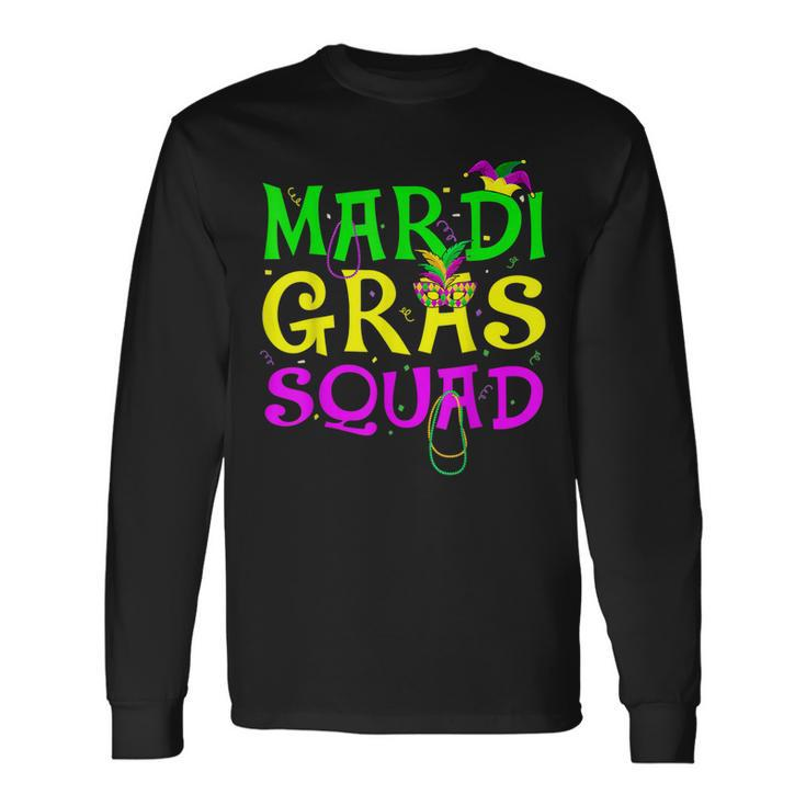 Mardi Gras Squad Party Costume Outfit Mardi Gras V2 Long Sleeve T-Shirt